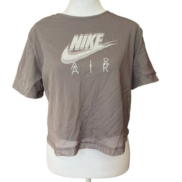 Nike Air mesh layered cropped tee - Picture 1 of 6